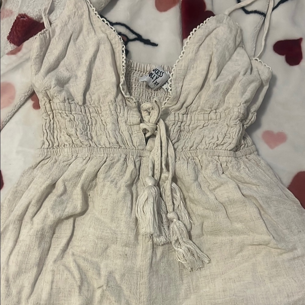Princess Polly Cream Jumpsuit